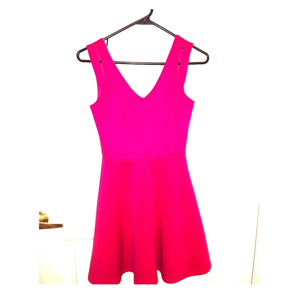 Charlotte Russe Hot Pink Skater Dress